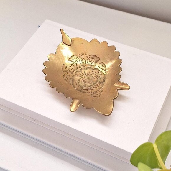 Vintage brass ashtray - MCM - Picture 1 of 2